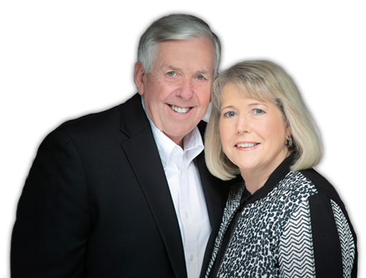 Official Portrait of Missouri Governor Michael L. Parson and First Lady Teresa Parson