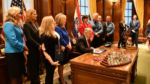 Governor Parson signs House Bill 694